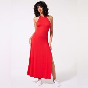 Savage X Fenty Beauty Red Rib Essentials Maxi Slip Dress Size XL